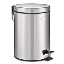 Ведро-контейнер для мусора (урна) с педалью LAIMA Classic, 12 л, зеркальное, нержавеющая сталь, со съемным внутренним ведром в Хабаровске