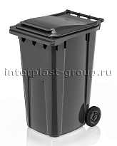 Контейнер для мусора 240 л серый облегченный 240 серый в Хабаровске Контейнер для мусора 240 л серый облегченный 240 серый в Хабаровске