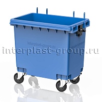 Мусорный контейнер 770 л голубой без крышки 770 голубой в Хабаровске
