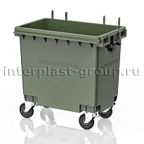 Мусорный контейнер 770 л зеленый без крышки 770 зеленый в Хабаровске