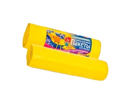 Мешки для мусора 35 л, ароматизированные, Лимон, желтые, в рулоне 10 шт., ПНД, 12 мкм, 560х530 мм, GRIFON Aroma, 101-080 Li в Хабаровске