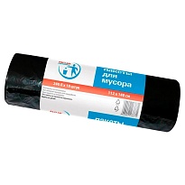 Мешки для мусора 240 л, черные, в рулоне 10 шт., ПВД 30 мкм, 1400х1120 мм, PACLAN Professional, 606336 в Хабаровске