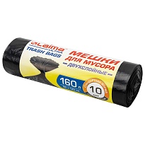 Мешки для мусора 160 л, черные, в рулоне 10 шт., ПВД, 30 мкм, 1200х900 мм, LAIMA ULTRA, 607694 в Хабаровске Мешки для мусора 160 л, черные, в рулоне 10 шт., ПВД, 30 мкм, 1200х900 мм, LAIMA ULTRA, 607694 в Хабаровске