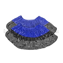 Бахилы сине-черные 1000 шт (500 пар), 54 мкм, двойная подошва, с одной резинкой, Прочные+ в Хабаровске