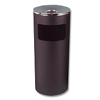 Урна металлическая с пепельницей, Титан, 29 л, черная, оцинкованная сталь в Хабаровске