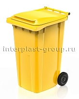 Контейнер для мусора 240 л желтый облегченный 240 желтый в Хабаровске