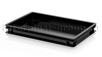 Ящик для полуфабрикатов сплошной черный в Хабаровске Ящик для полуфабрикатов сплошной черный в Хабаровске
