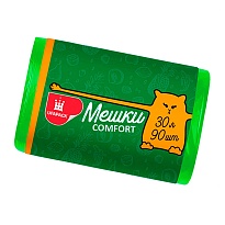 Мешки для мусора 30 л, зеленые, в рулоне 90 шт., ПНД, 6 мкм, 560х480 мм, Comfort, М4268 в Хабаровске Мешки для мусора 30 л, зеленые, в рулоне 90 шт., ПНД, 6 мкм, 560х480 мм, Comfort, М4268 в Хабаровске