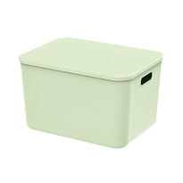 Ящик пластиковый вкладываемый светло-зеленый 410х305х245 мм в Хабаровске