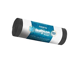 Мешки для мусора 120 л, черные, в рулоне 10 шт., ПНД, 14 мкм, 1100х700 мм, SIBIRSKAYA, 101-008 S в Хабаровске Мешки для мусора 120 л, черные, в рулоне 10 шт., ПНД, 14 мкм, 1100х700 мм, SIBIRSKAYA, 101-008 S в Хабаровске