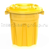 Мусорный бак универсальный 60 л желтый