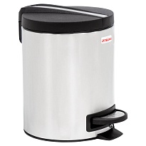 Ведро-контейнер для мусора (урна) с педалью LAIMA Modern, 5 л, матовое, нержавеющая сталь в Хабаровске Ведро-контейнер для мусора (урна) с педалью LAIMA Modern, 5 л, матовое, нержавеющая сталь в Хабаровске