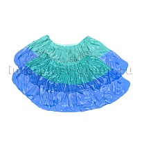 Бахилы бирюзово-синие 1000 шт (500 пар), 64 мкм, двойная подошва, двойная резинка, Особопрочные+ в Хабаровске