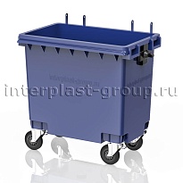 Мусорный контейнер 770 л синий без крышки 770 голубой в Хабаровске