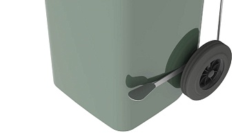 Педаль для мусорного контейнера 240 л.  серый в Хабаровске